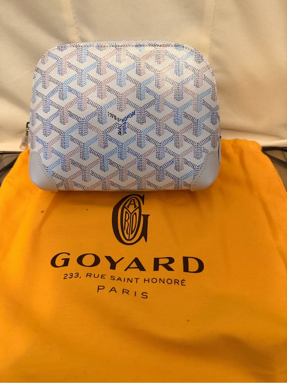 BRAND NEW! Goyard Polar Blue Cosmetic Case
